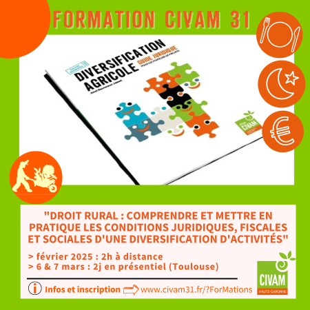 Formation "Droit rural : comprendre et mettre en pratique les conditions juridiques, fiscales et sociales d'une diversification d'activités"