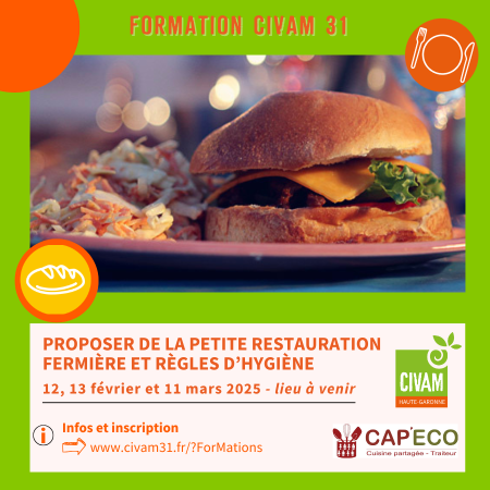 Formation Proposer de la petite restauration fermière et maitriser les règles d'hygiène